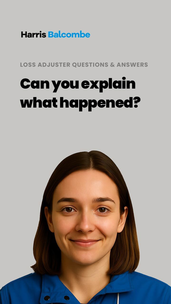 How to respond to a Loss Adjuster - Can you explain what happened?